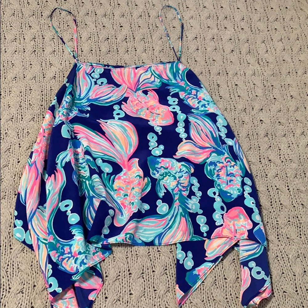 Lilly Pulitzer Silk Drapey Tank